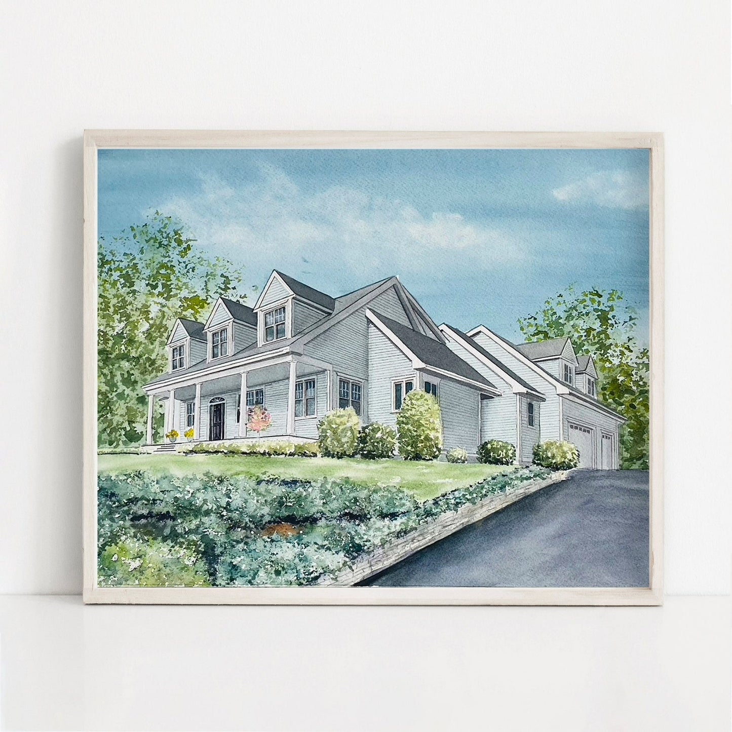 custom home watercolor paintings ~ see cart for sale price